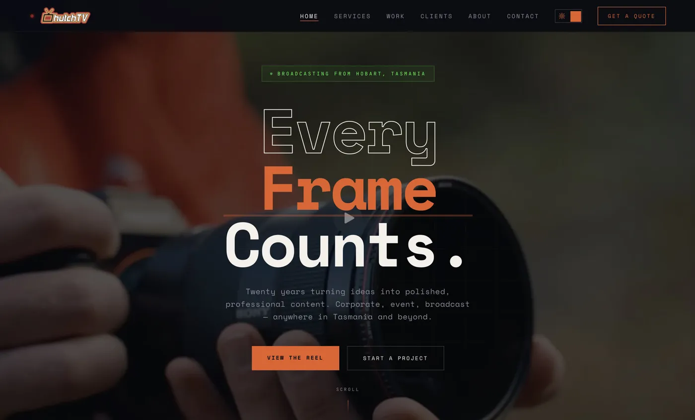 HutchTV – video production in Hobart, Tasmania