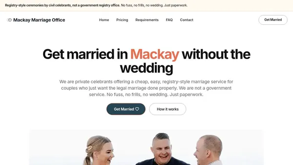 Mackay Weddings — wedding services in Mackay, Queensland