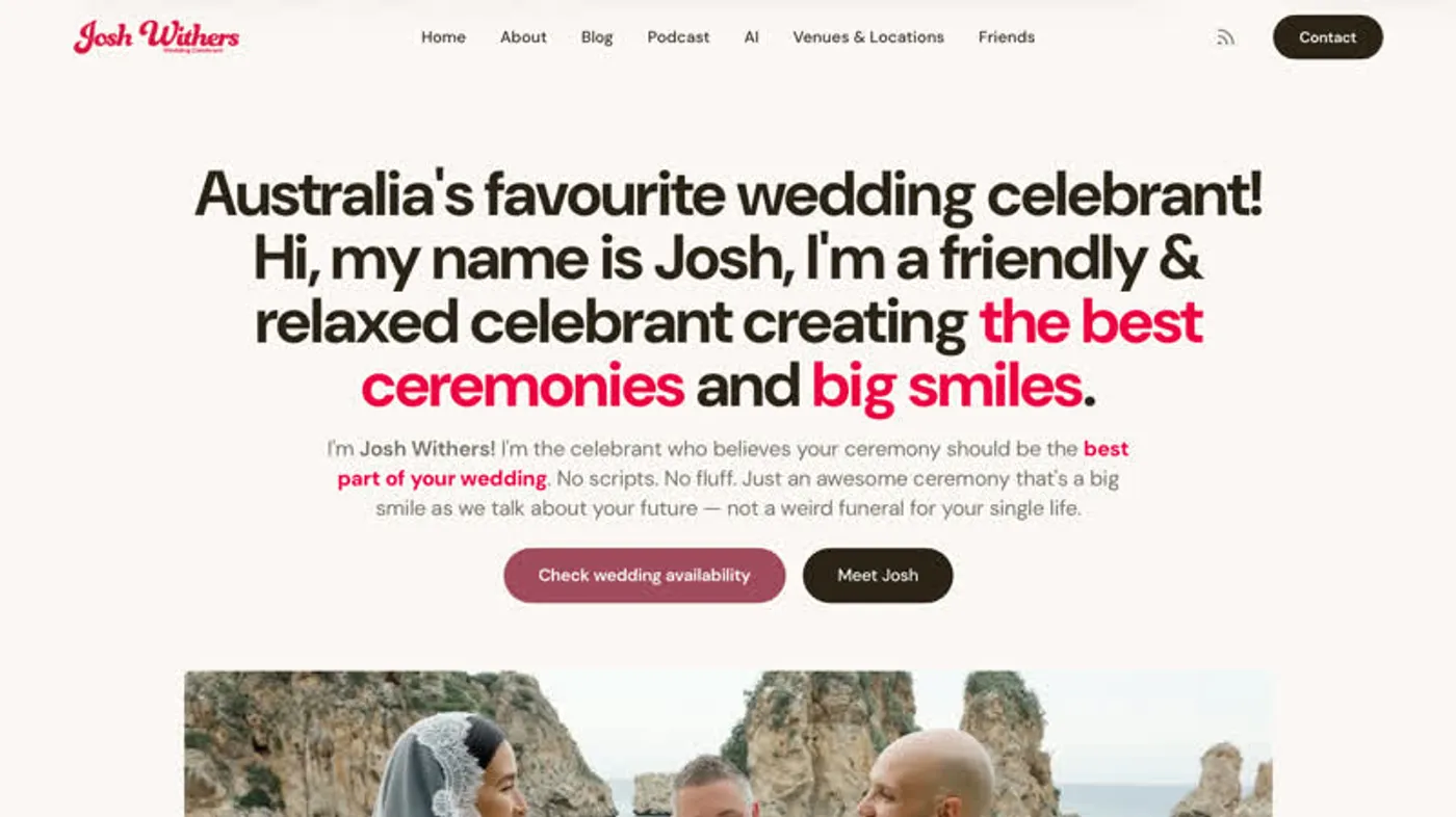 Married by Josh, Tasmania's top celebrant