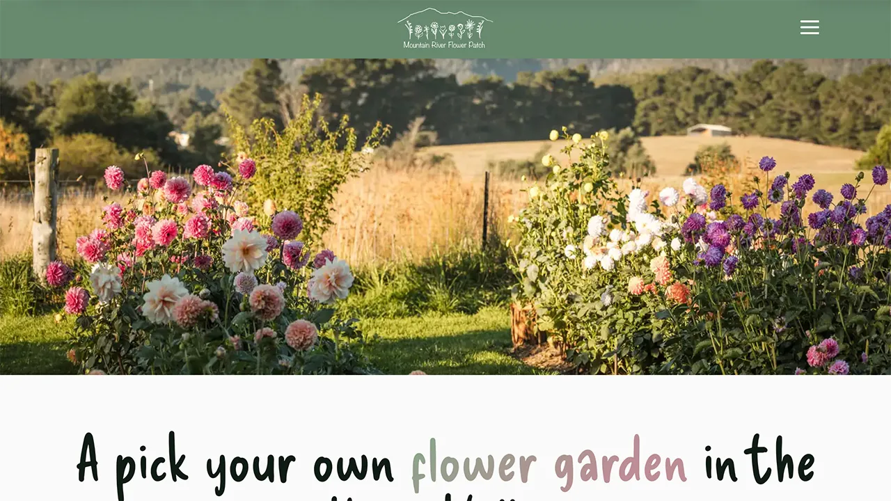 Mountain River Flower Patch – pick-your-own flowers in the Huon Valley