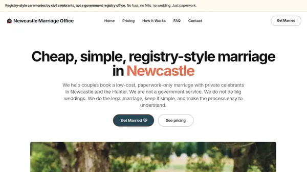 Marriage Office — marriage services in Australia