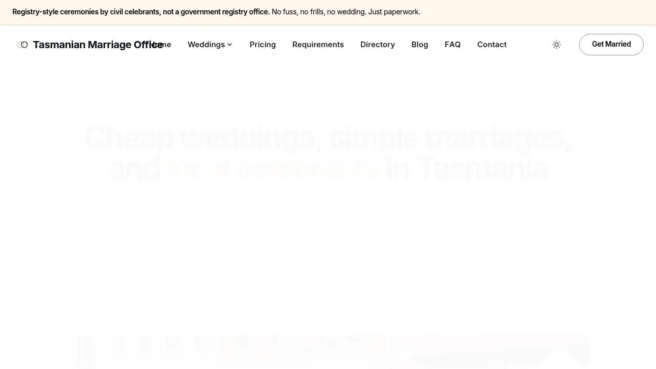 Marriage Office — marriage services across Australia