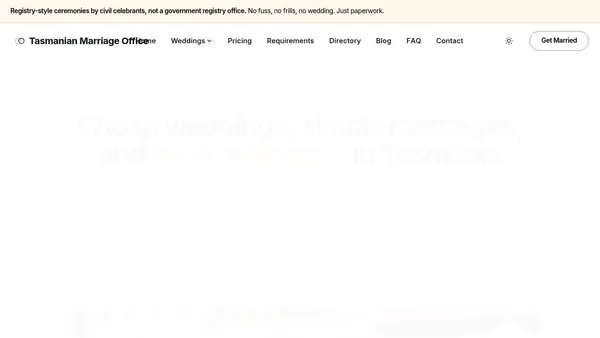 Marriage Office — marriage services across Australia