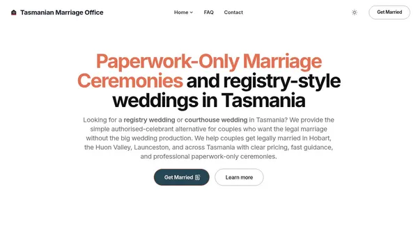 Marriage Office — marriage services across Australia