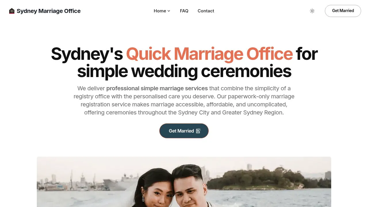 Marriage Office Sydney — marriage services in Sydney