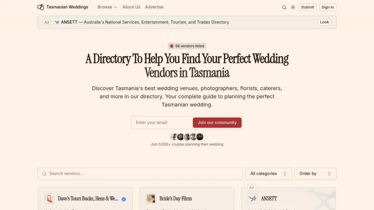 Tasmanian Directory — a business directory for Tasmania