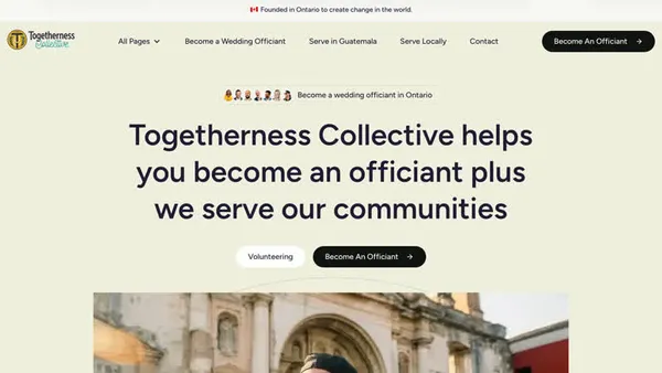Togetherness Collective — Canadian charity website built with Astro