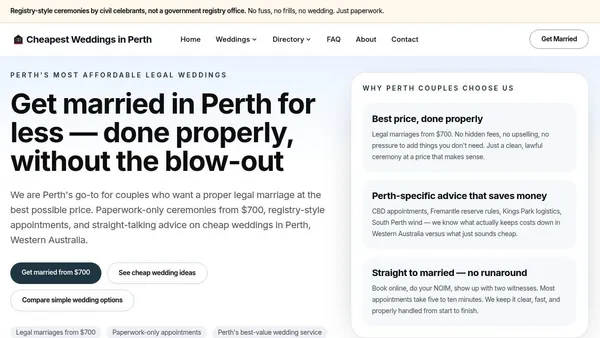 The Marriage Office AU — marriage services in Australia