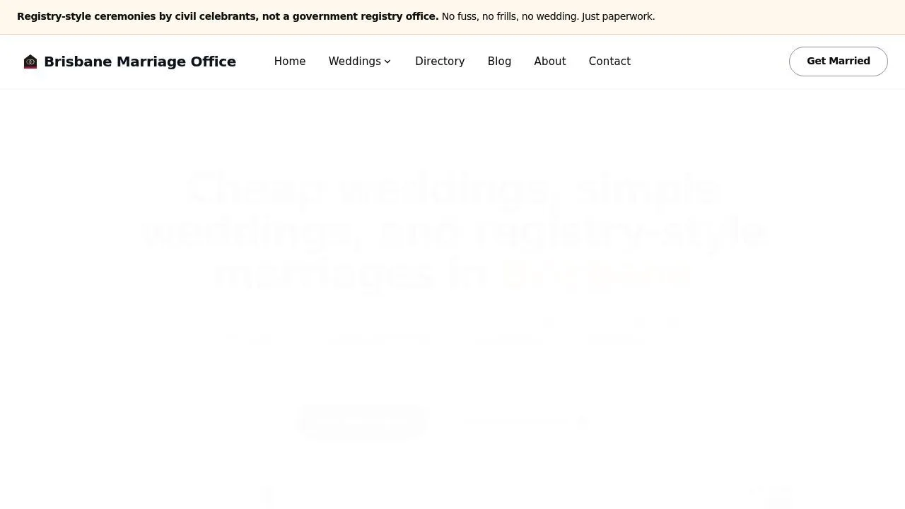 The Marriage Office — marriage services