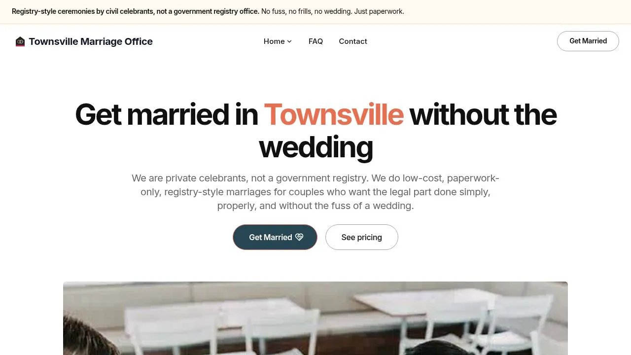 Townsville Weddings — wedding services in Townsville, Queensland